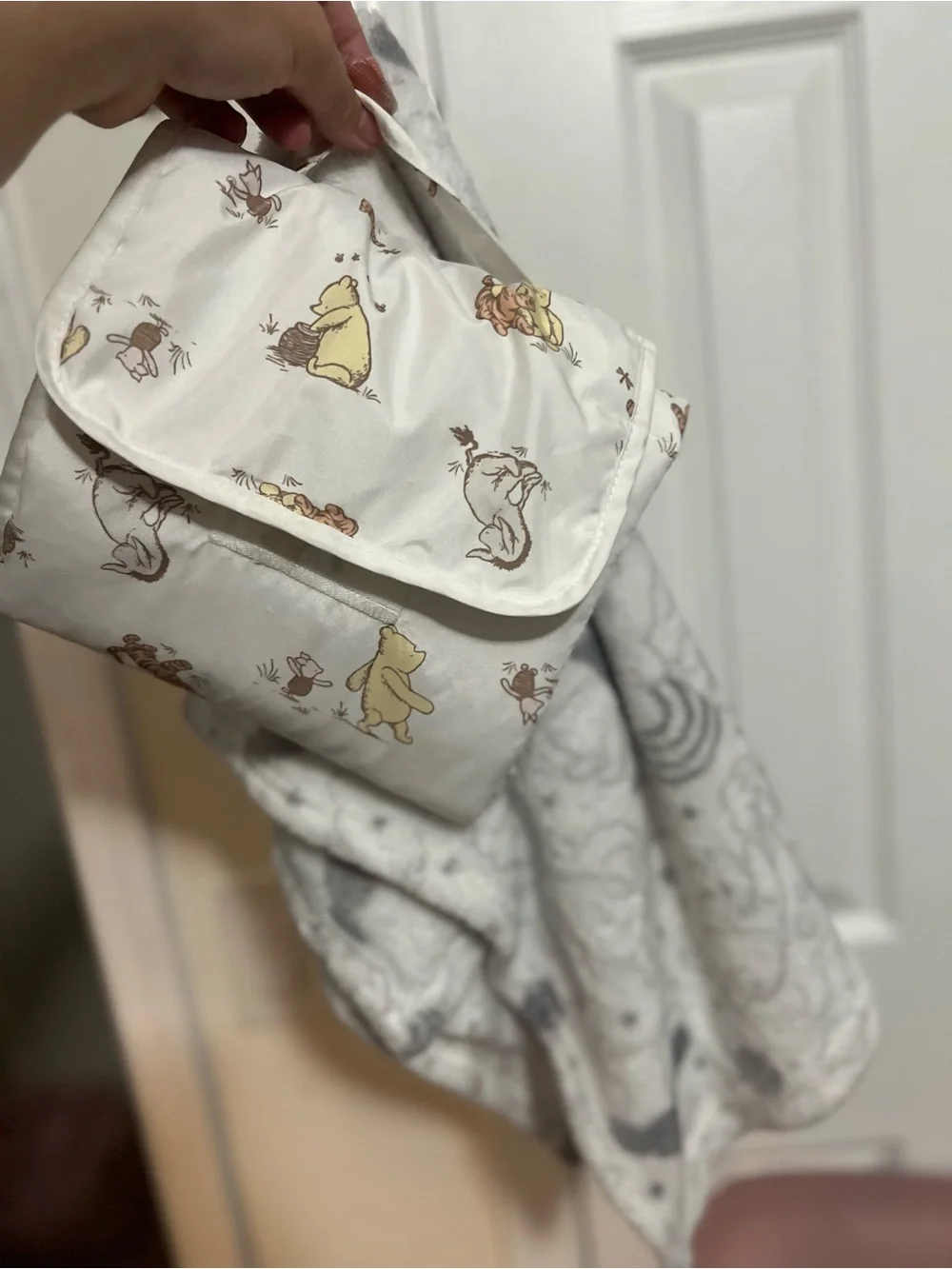 winnie the pooh changing pad and baby blanket bundle